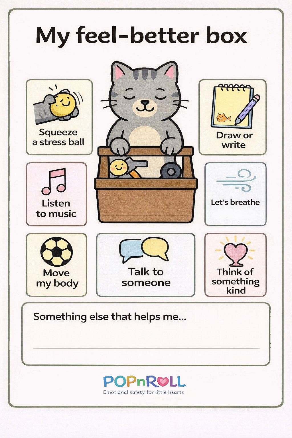 My Feel-Better Box- Calm-Down Printable for Kids