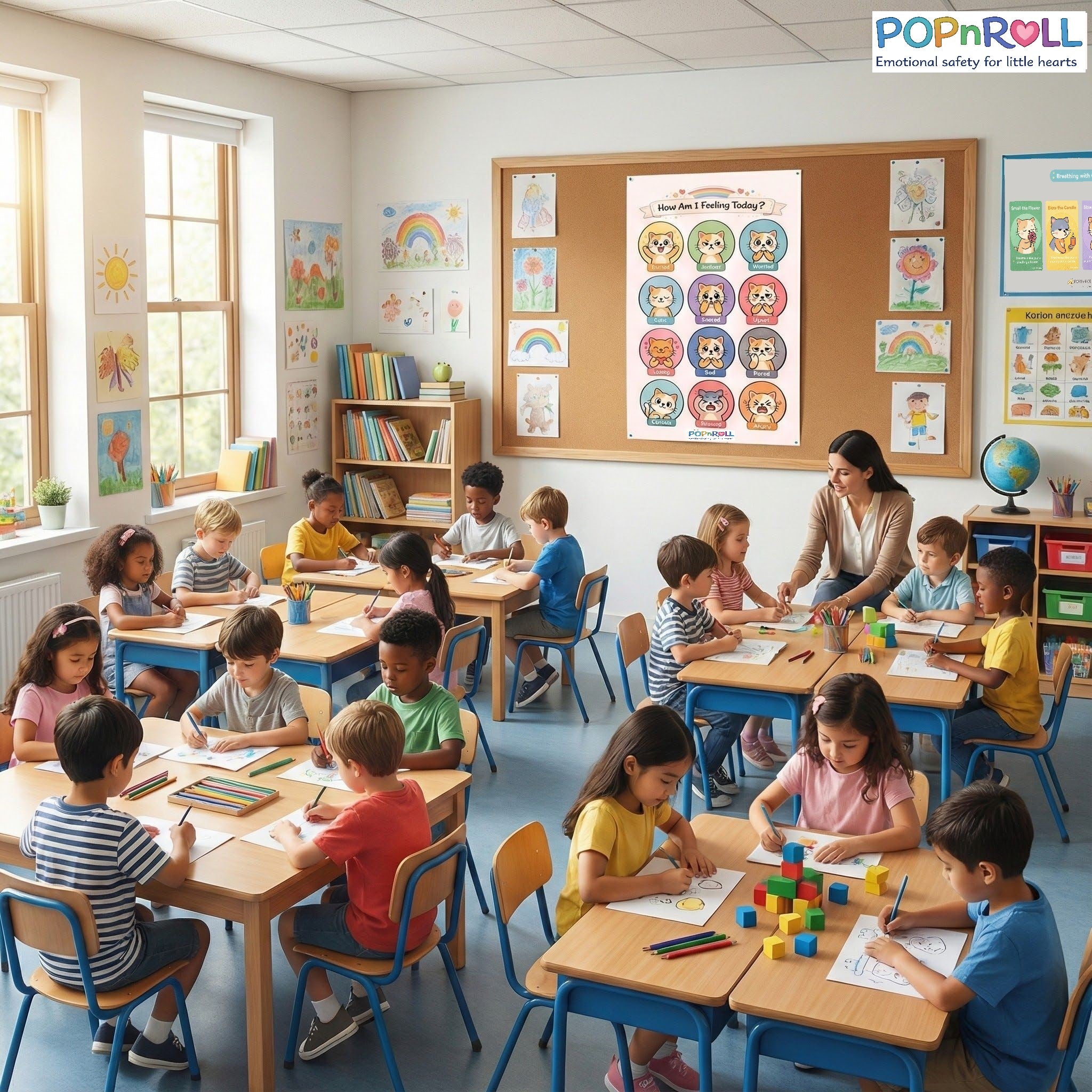 How Am I Feeling Today? Printable Kids Emotions Poster | Social Emotional Learning Tool