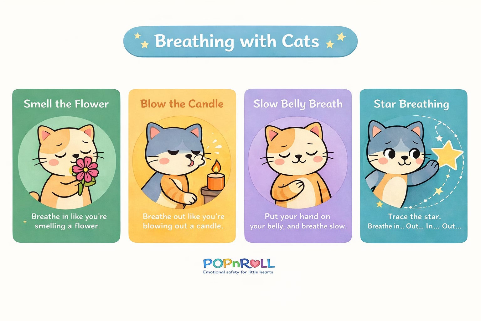 Before the Yelling Starts - Breathing with Cats (Printable Pause Cards)